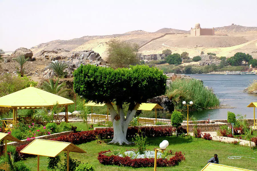 Aswan Botanical Garden in Egypt